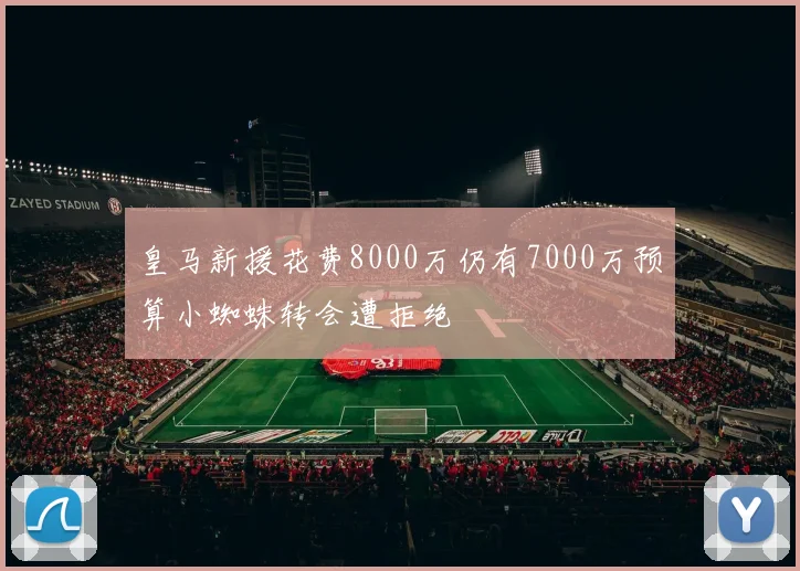 皇马新援花费8000万仍有7000万预算小蜘蛛转会遭拒绝